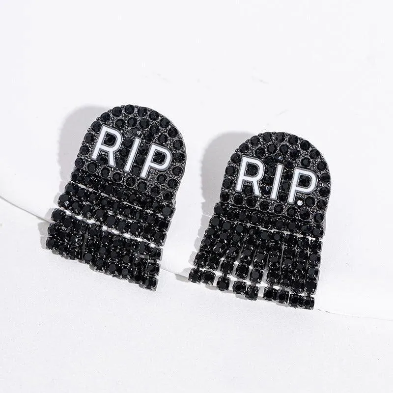 Halloween Skull Earrings Stud – Spooky Style for Women