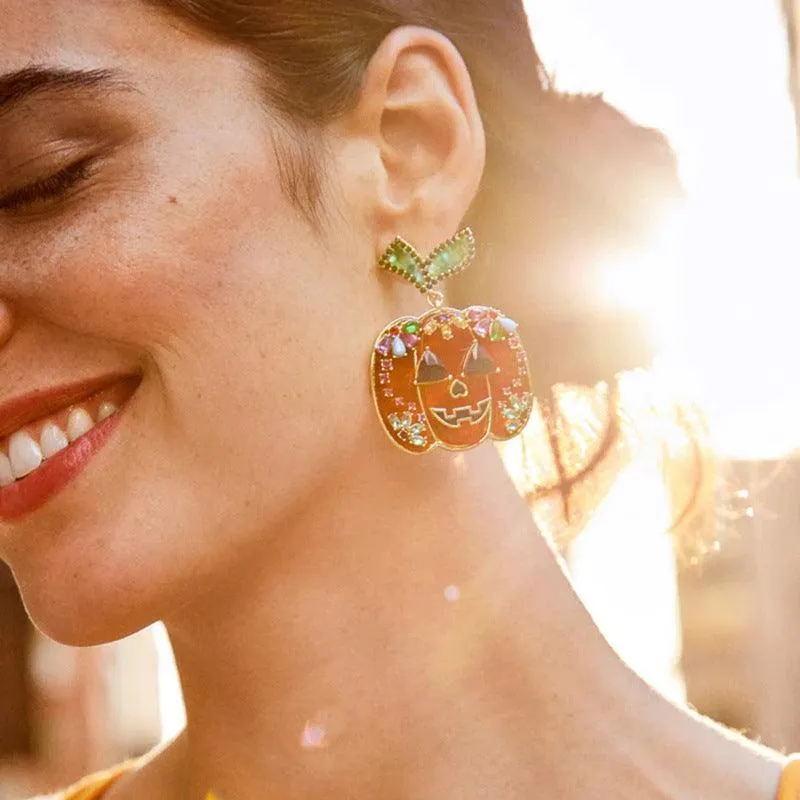 Halloween Skull Earrings Stud – Spooky Style for Women