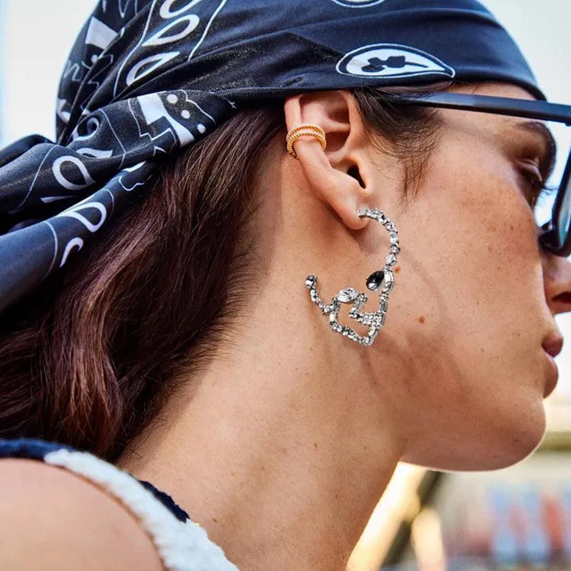 Halloween Skull Earrings Stud – Spooky Style for Women