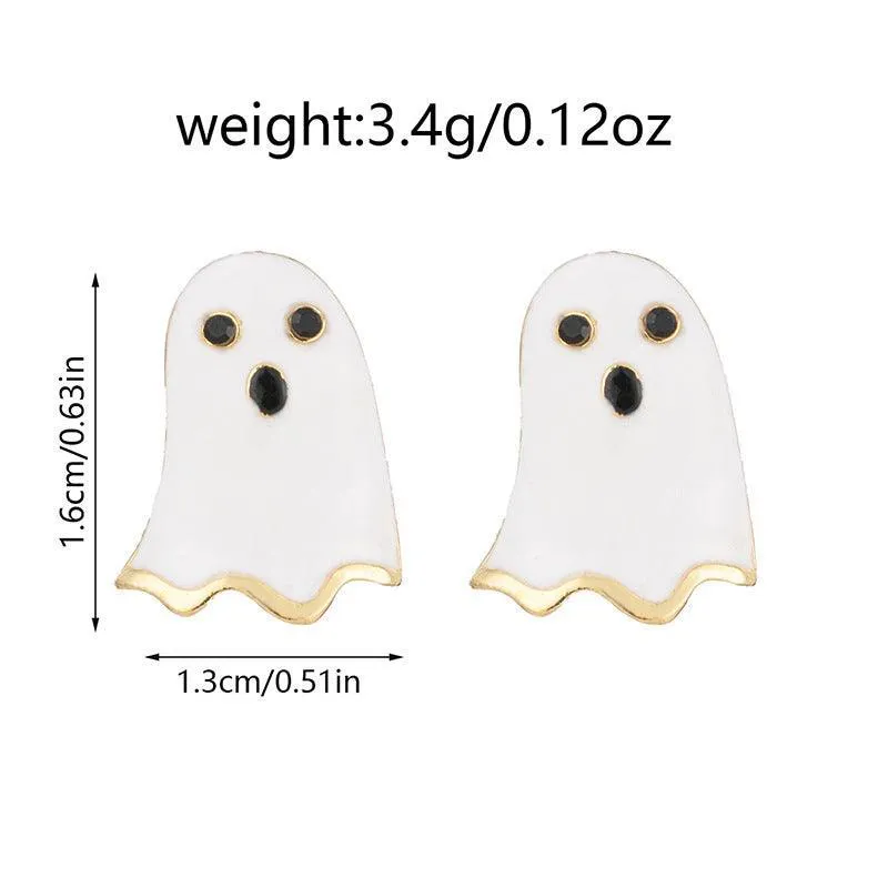 Halloween Skull Earrings Stud – Spooky Style for Women