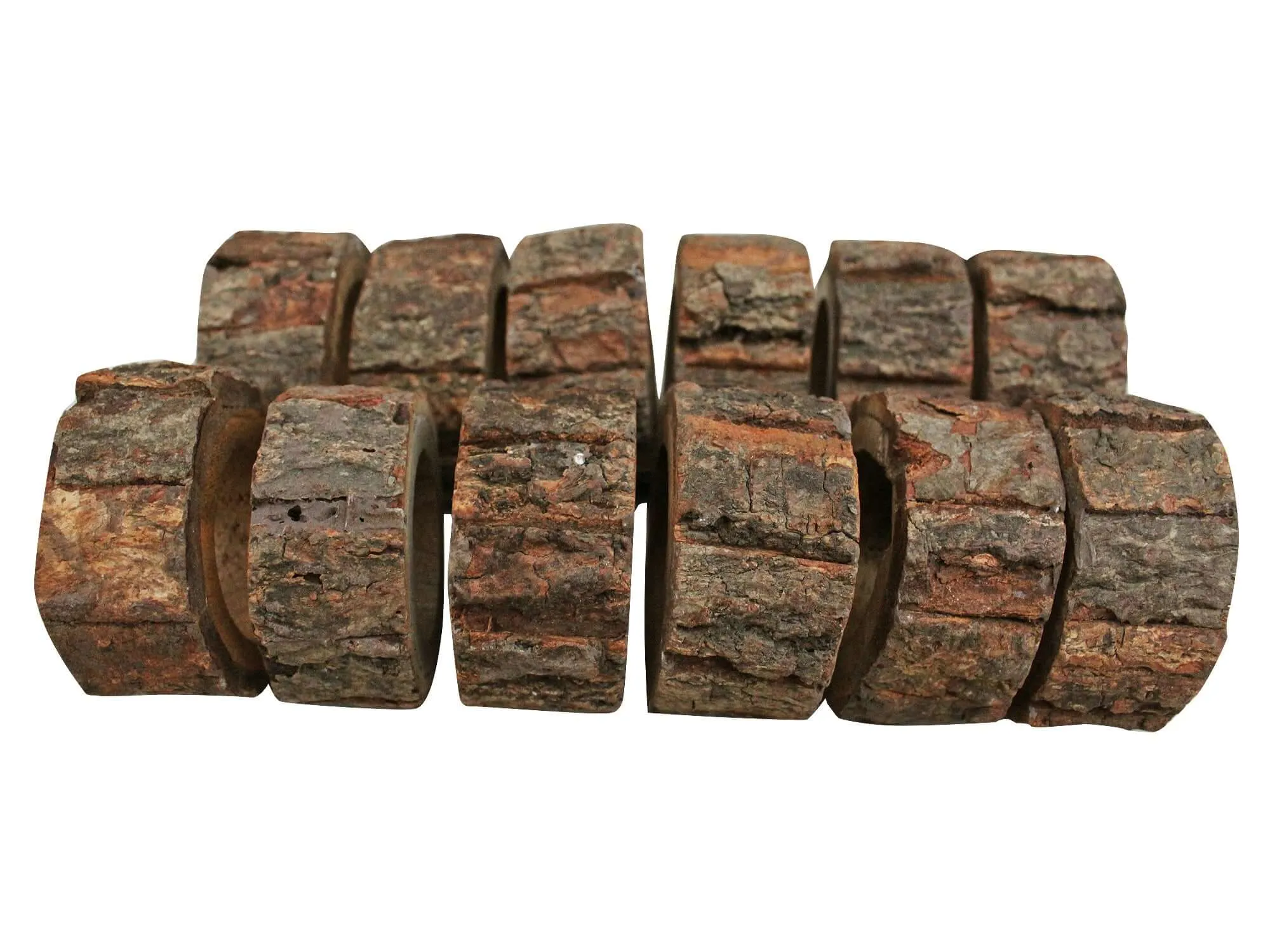 Handcrafted Rustic Wooden Napkin Rings Set for Table Decoration Wholesale Lots