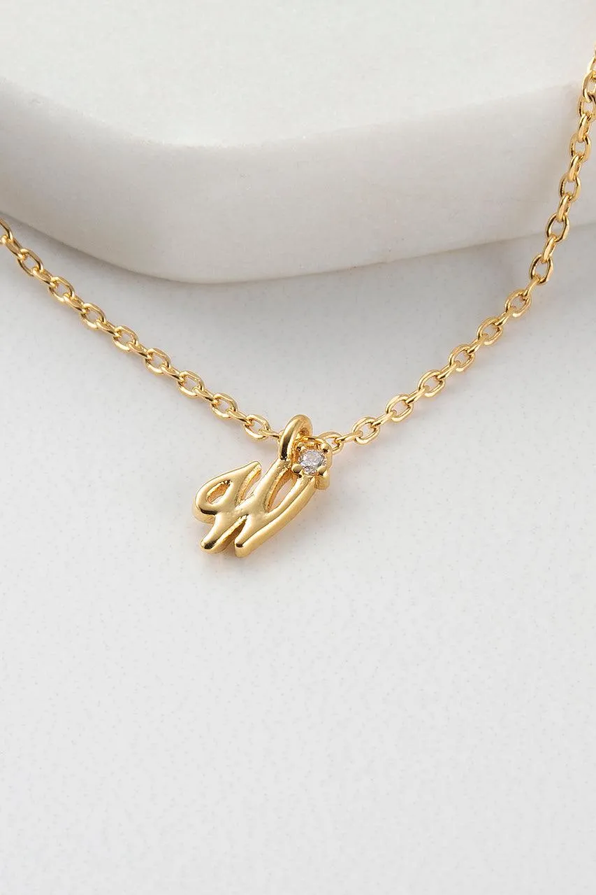 Initial Necklace - Gold