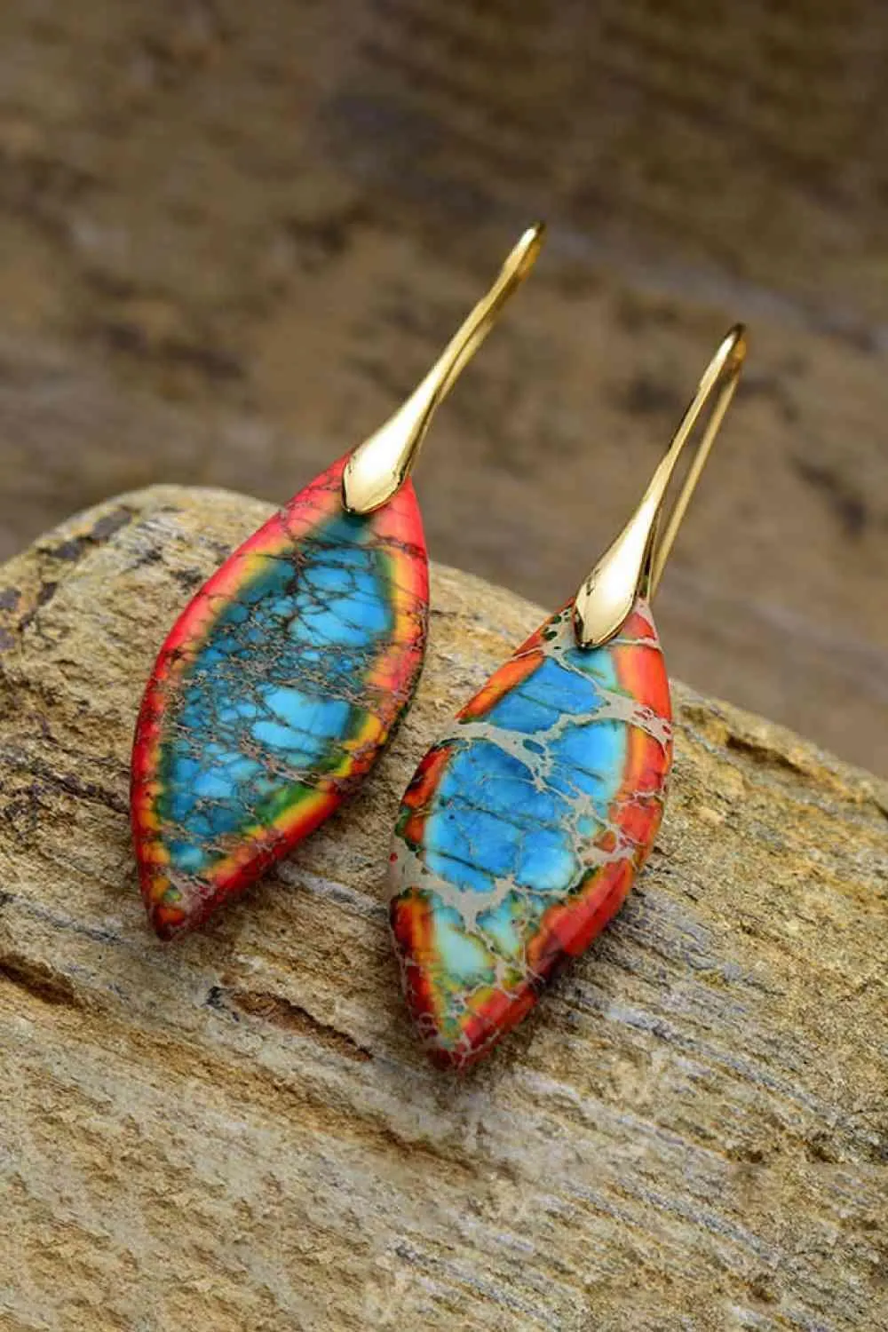 Intensifying Natural Stone Fashion Dangle Earrings
