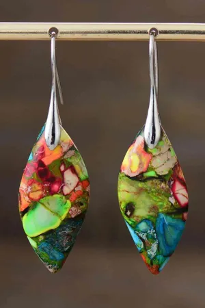 Intensifying Natural Stone Fashion Dangle Earrings