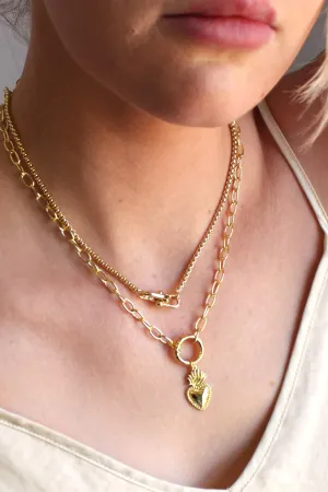 Interlocking Charm Holder Necklace