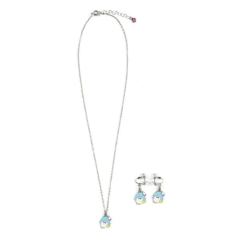 Japan Sanrio - Tuxedo Sam Necklace & Earrings Set (Forever Sanrio Fashionable Goods)