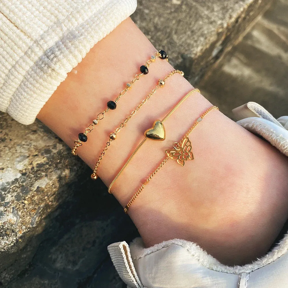Jewellery - Bohemian Charm Anklet Set - New