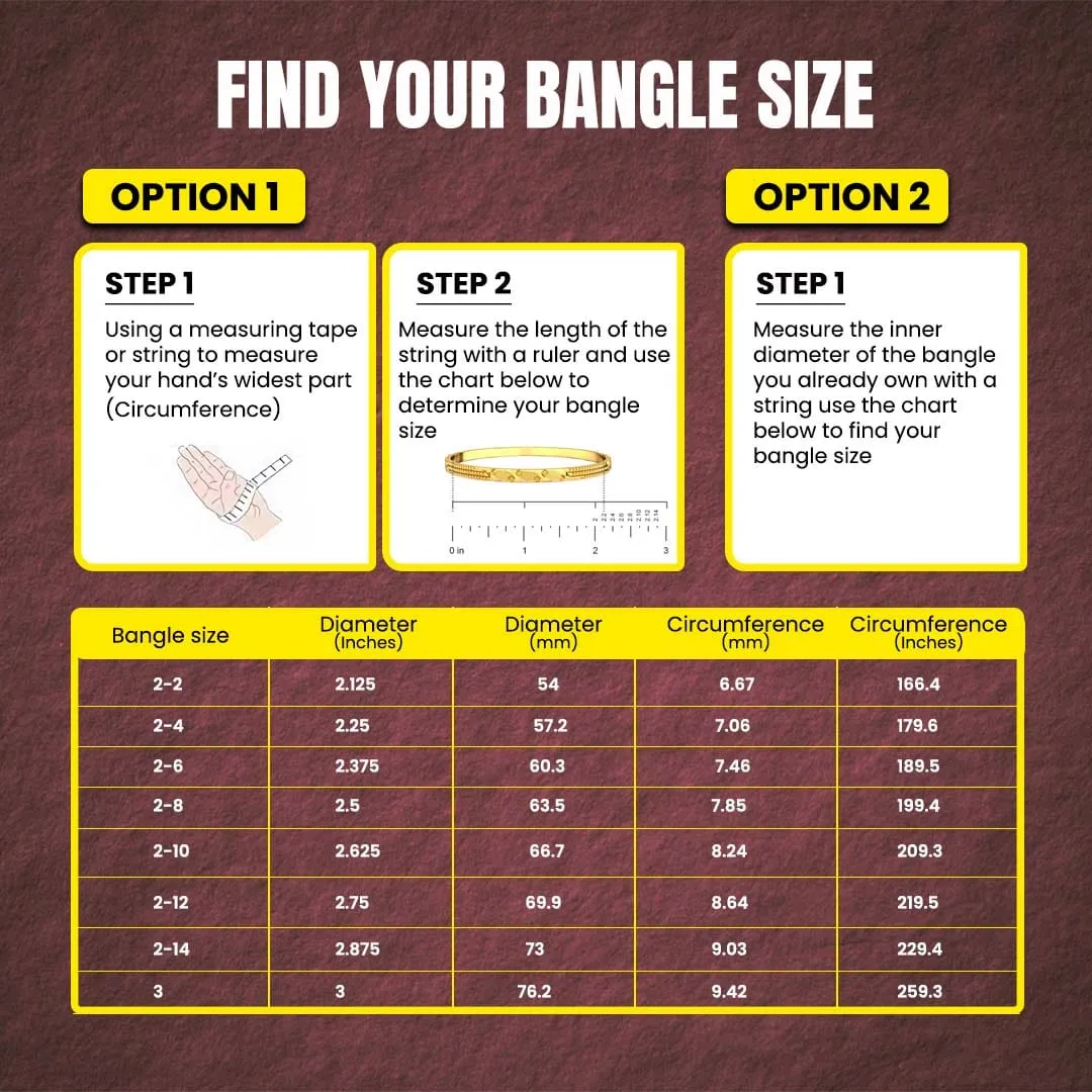 KF101663 - Gold Plated AD Bangles