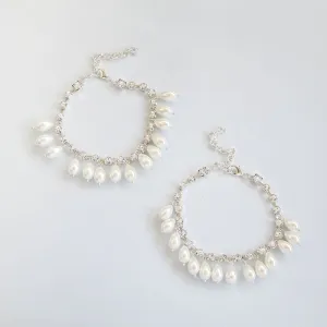 Khaleesi Boho Wedding Pearl Anklets