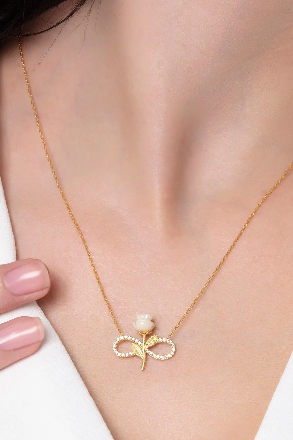 l 925 Sterling Silver Gold Plated Zircon