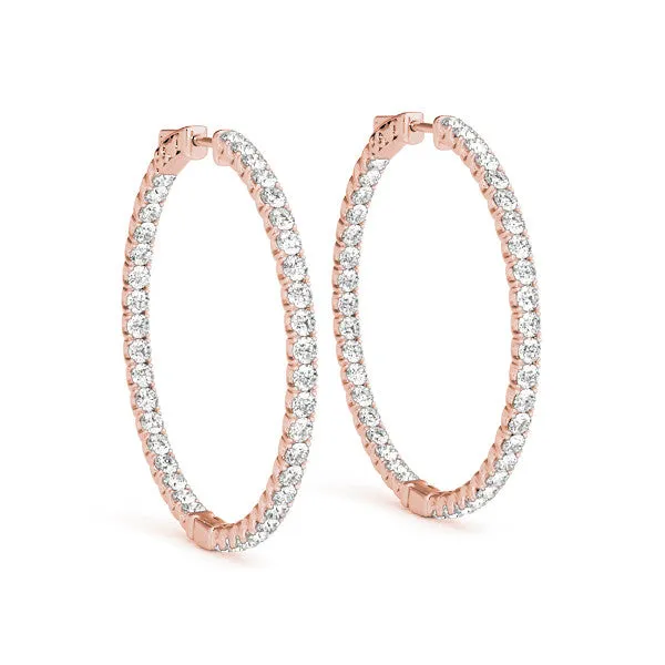 Ladies Hoop Earring 41005 Natural Diamond