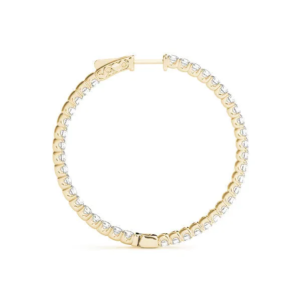 Ladies Hoop Earring 41005 Natural Diamond
