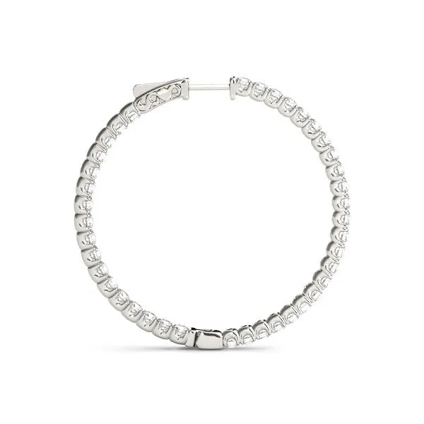 Ladies Hoop Earring 41005 Natural Diamond