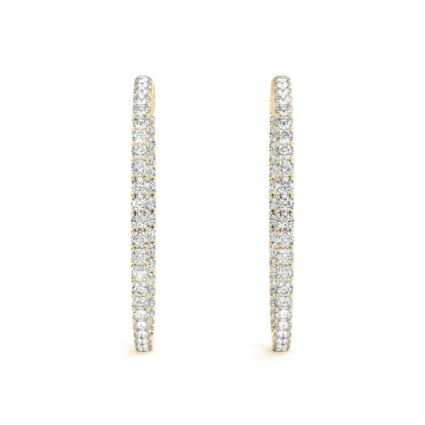 Ladies Hoop Earring 41005 Natural Diamond