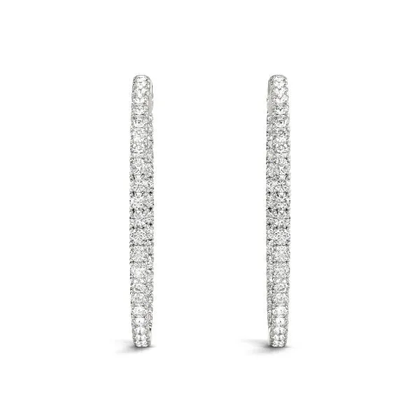 Ladies Hoop Earring 41005 Natural Diamond