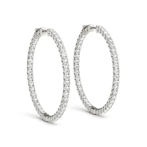 Ladies Hoop Earring 41005 Natural Diamond