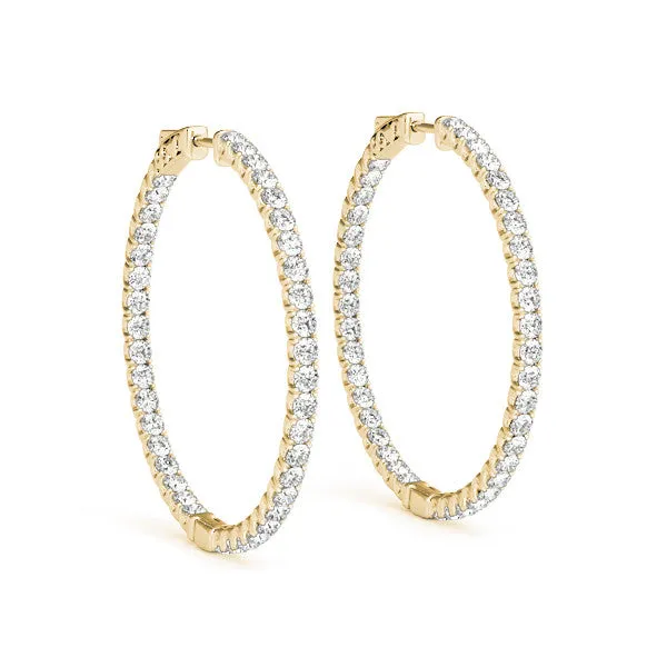 Ladies Hoop Earring 41005 Natural Diamond