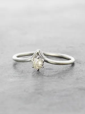Little Peak Rustic Gray Diamond Ring