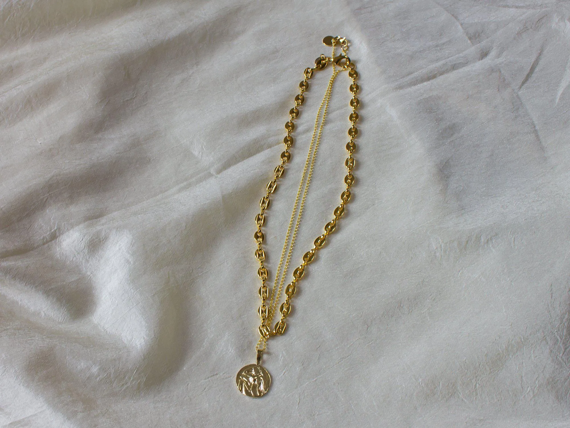 Maritime Chain & Henri Medallion Necklace Set