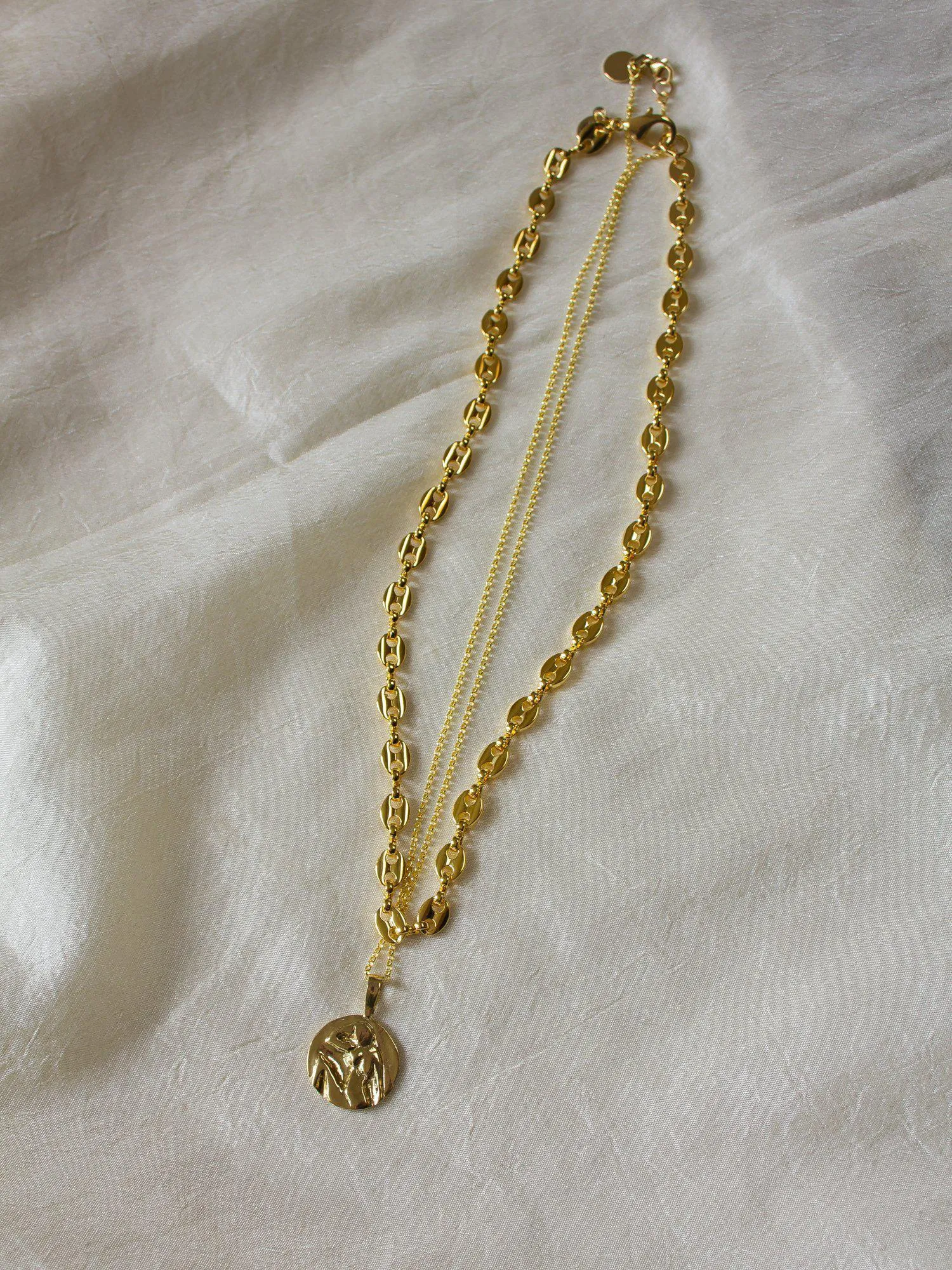 Maritime Chain & Henri Medallion Necklace Set