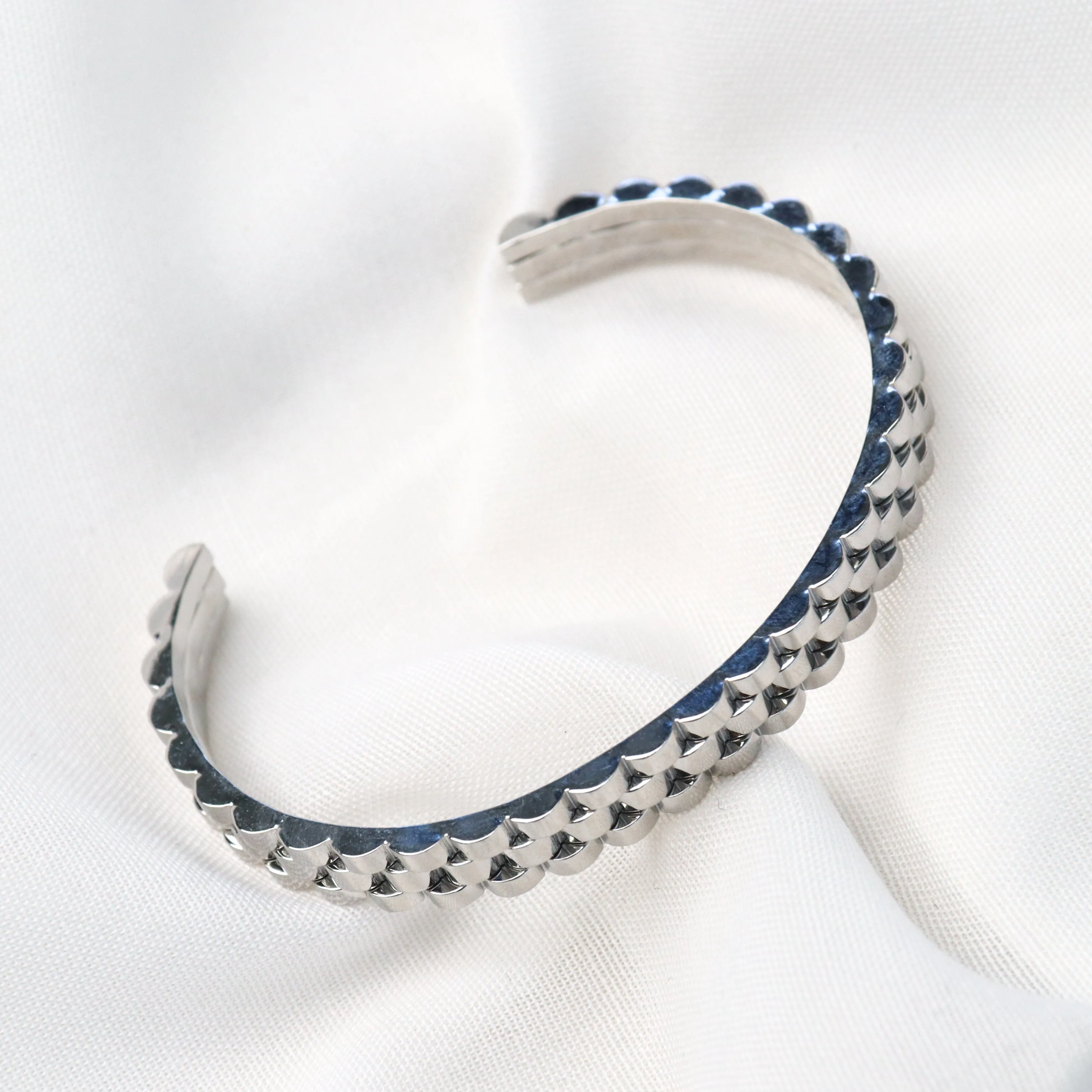 Melanie | Stainless Steel 18K Gold Plated or Silver Cuff Bangle