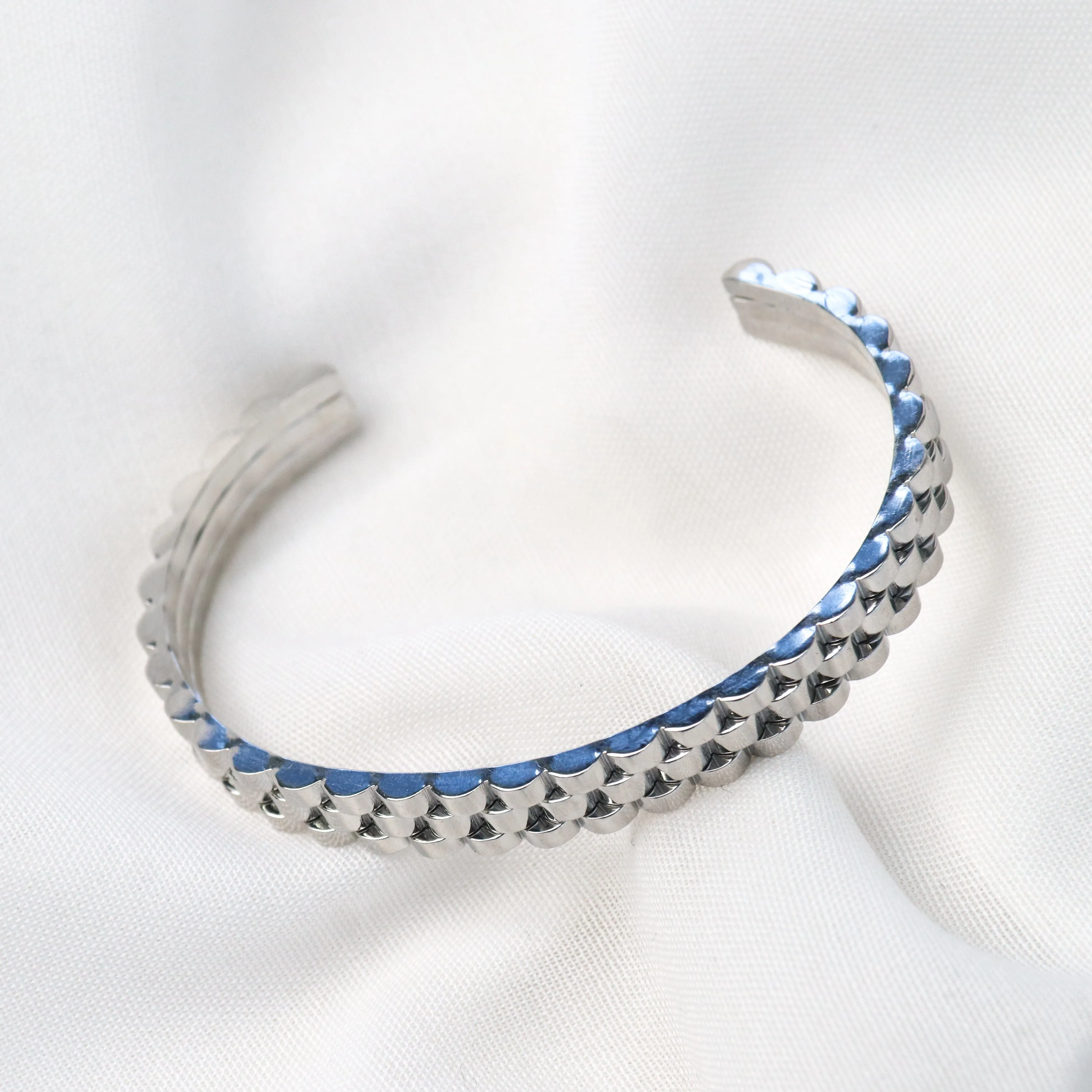 Melanie | Stainless Steel 18K Gold Plated or Silver Cuff Bangle