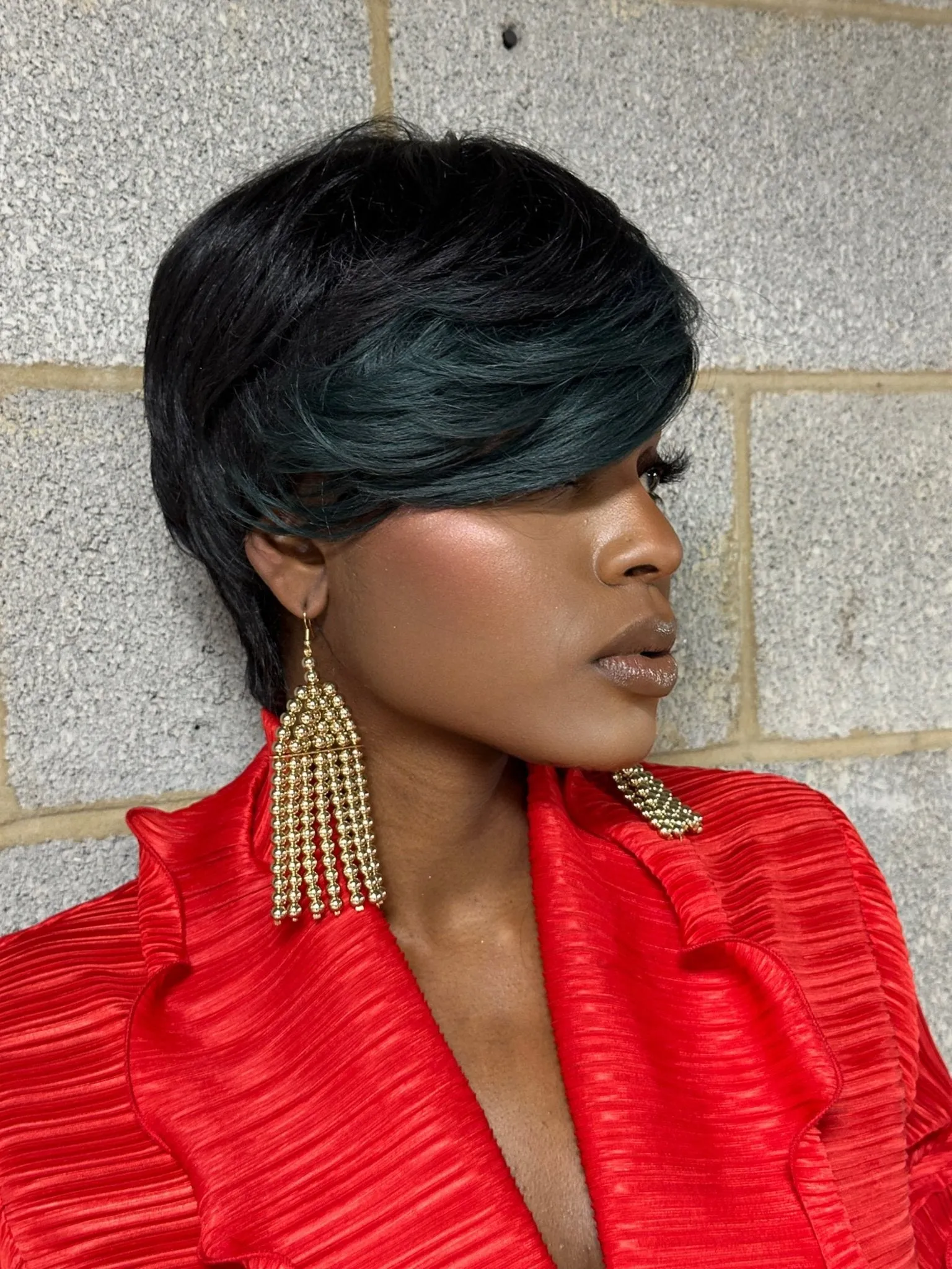 Metal Balls Fringe Earrings
