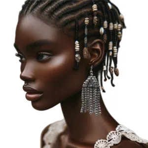 Metal Balls Fringe Earrings