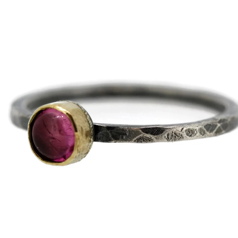 Mixed Metal Blossom Silver & Gold Stacking Rings