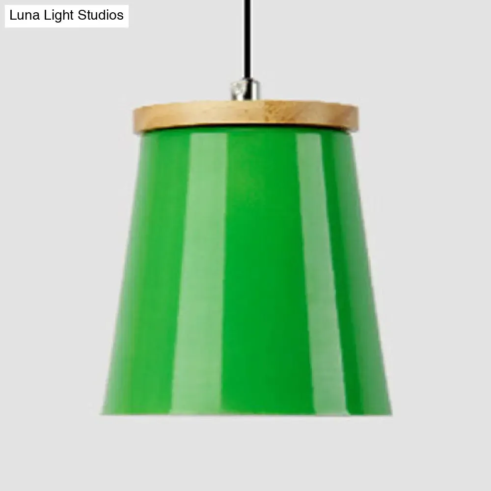 Modern Metallic Bucket Pendant Light for Kitchen and Dining Room