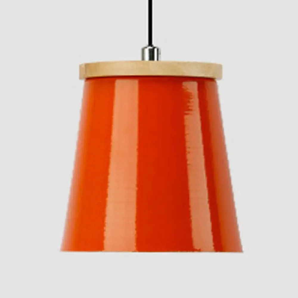 Modern Metallic Bucket Pendant Light for Kitchen and Dining Room
