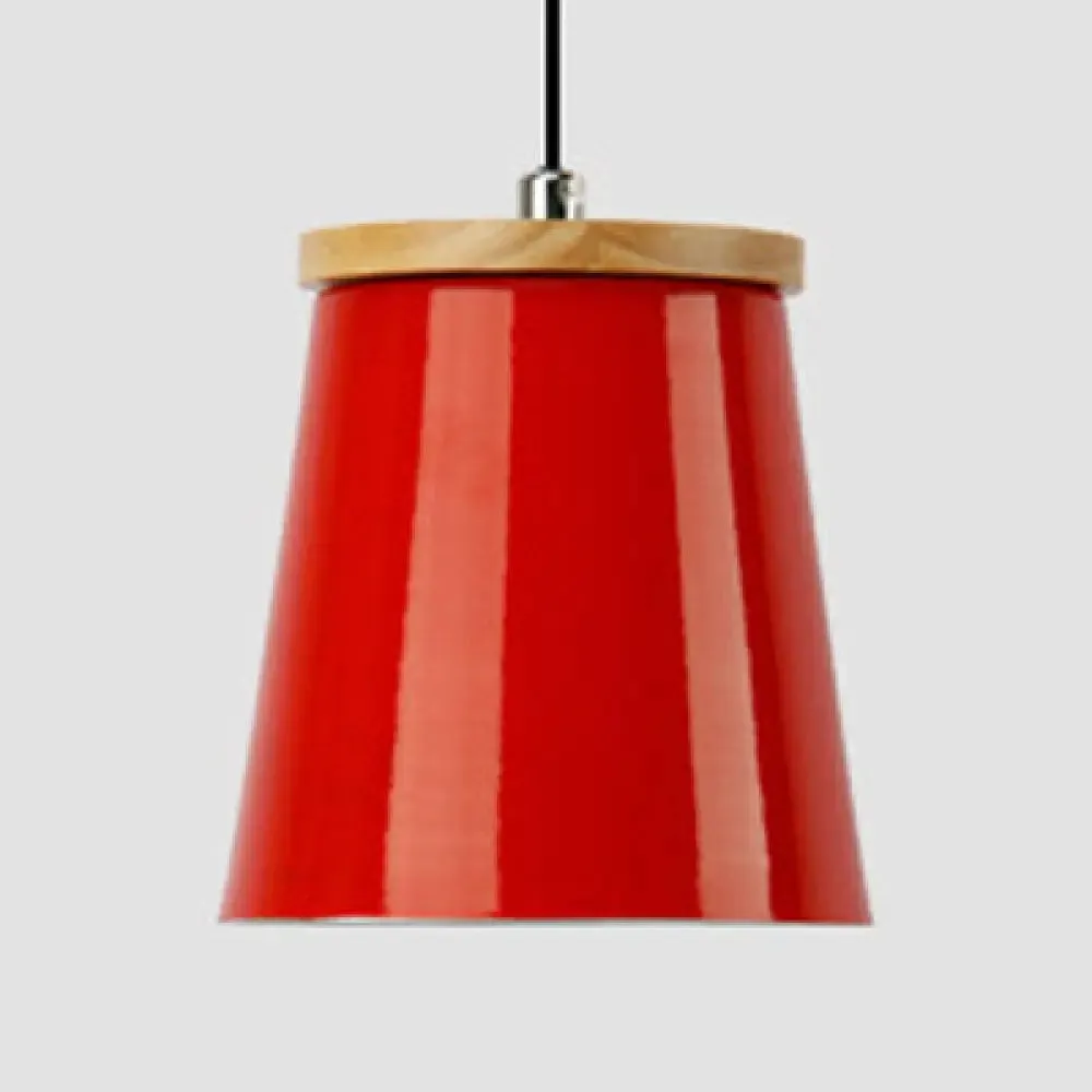 Modern Metallic Bucket Pendant Light for Kitchen and Dining Room