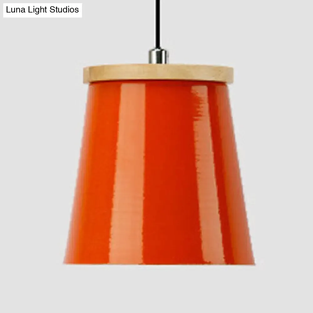 Modern Metallic Bucket Pendant Light for Kitchen and Dining Room