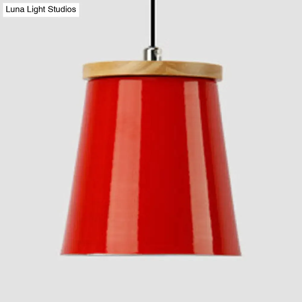 Modern Metallic Bucket Pendant Light for Kitchen and Dining Room