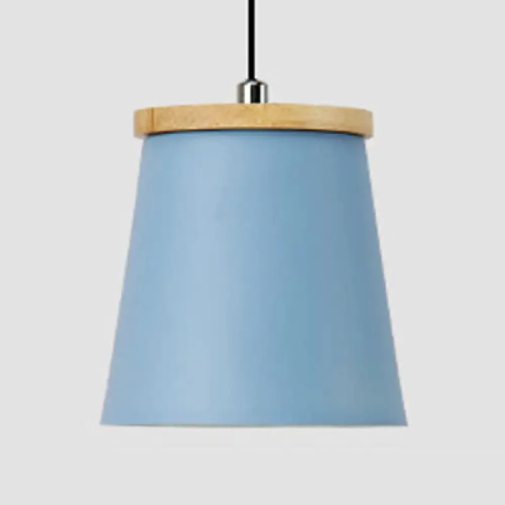 Modern Metallic Bucket Pendant Light for Kitchen and Dining Room