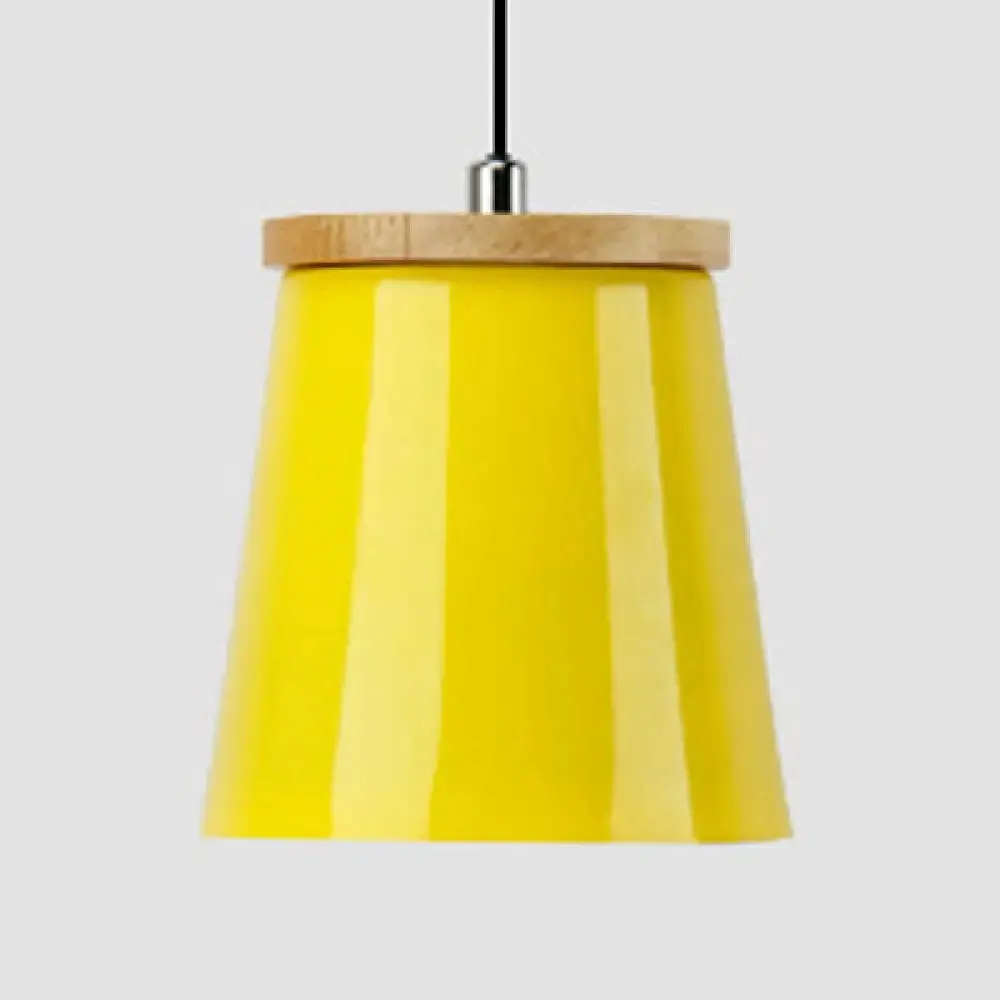 Modern Metallic Bucket Pendant Light for Kitchen and Dining Room