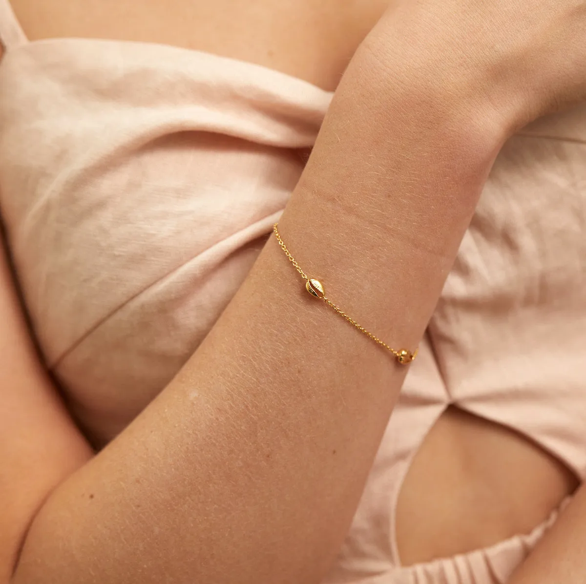 Moka Gold Vermeil Triple Shell Bracelet