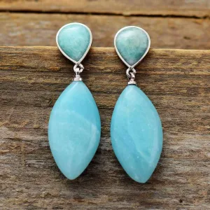 Natural Amazonite Earrings