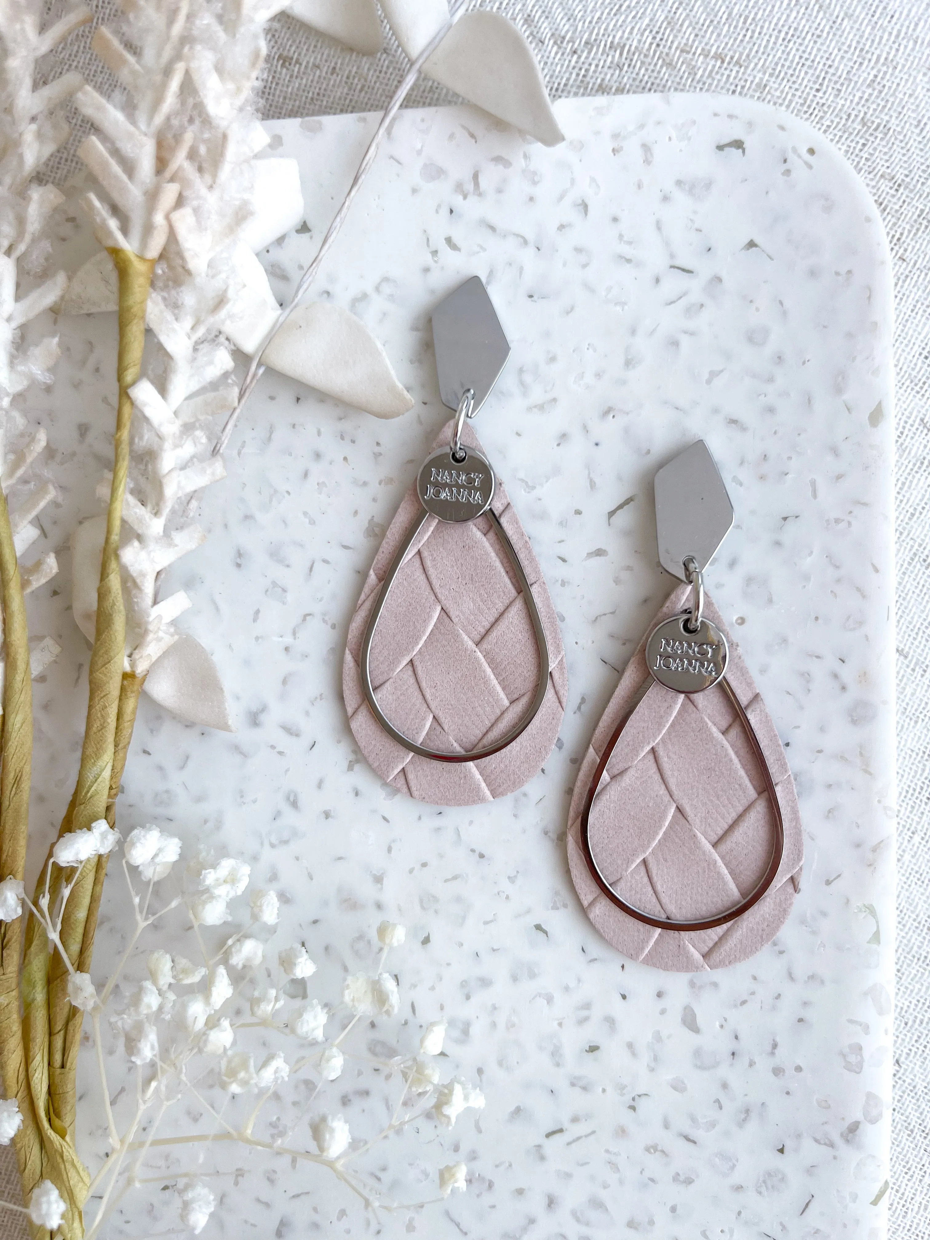 Natural Braid Teardrops