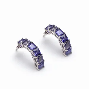 Natural Iolite Earrings