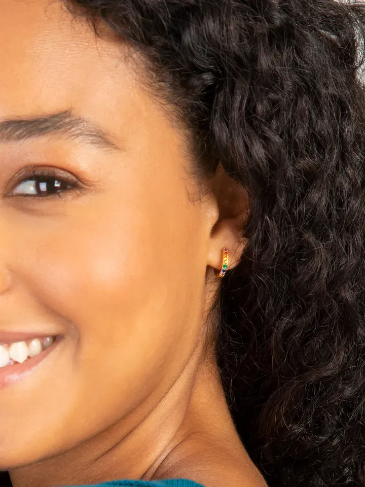 Natural Life Huggie Hoop Earrings