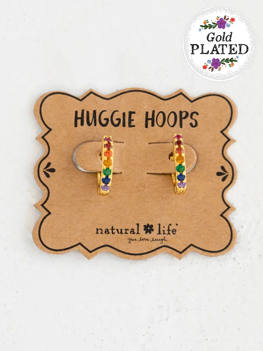 Natural Life Huggie Hoop Earrings