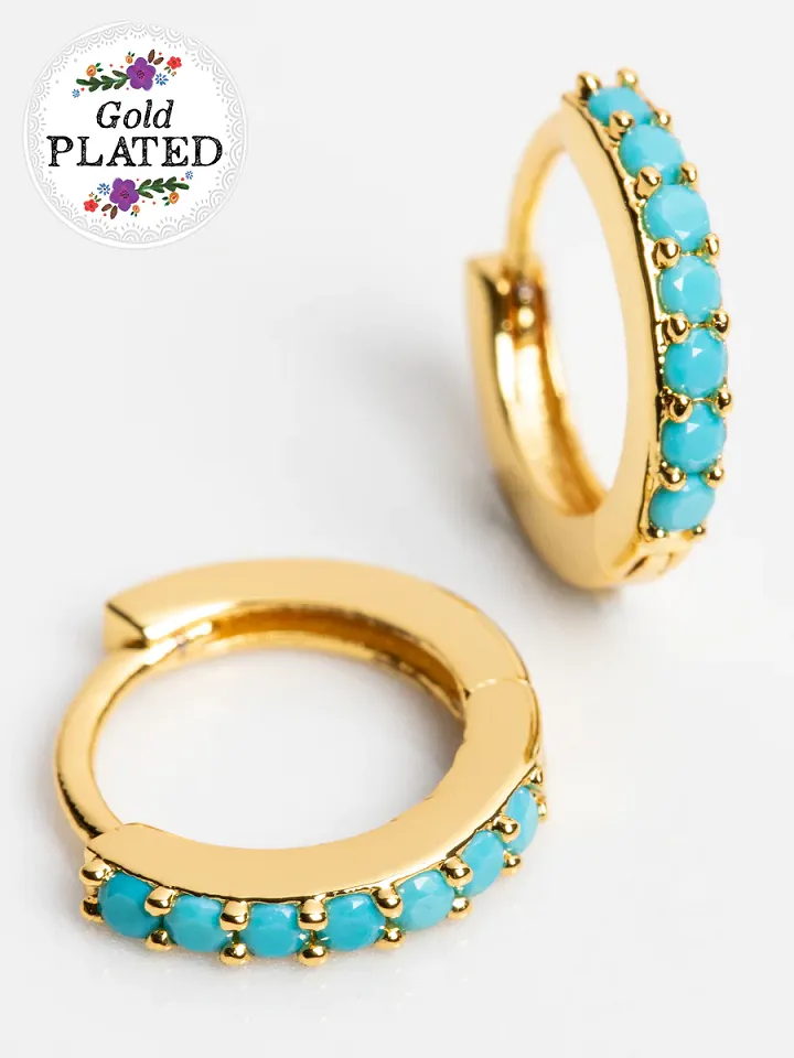 Natural Life Huggie Hoop Earrings