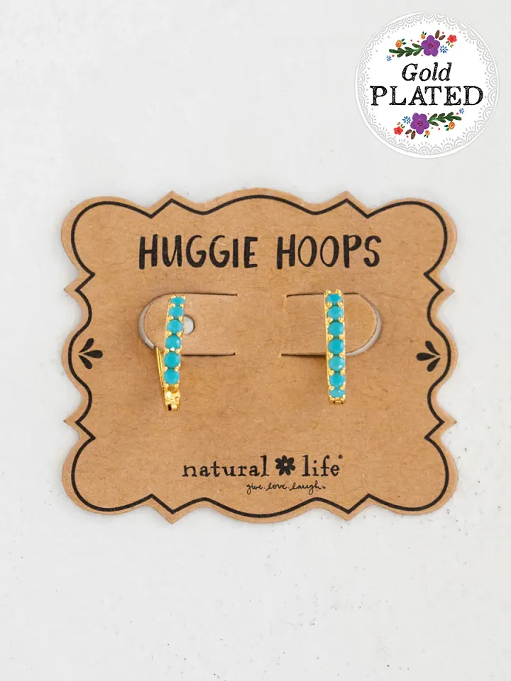 Natural Life Huggie Hoop Earrings