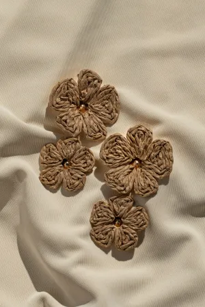 Natural Lotus Dangle Earrings