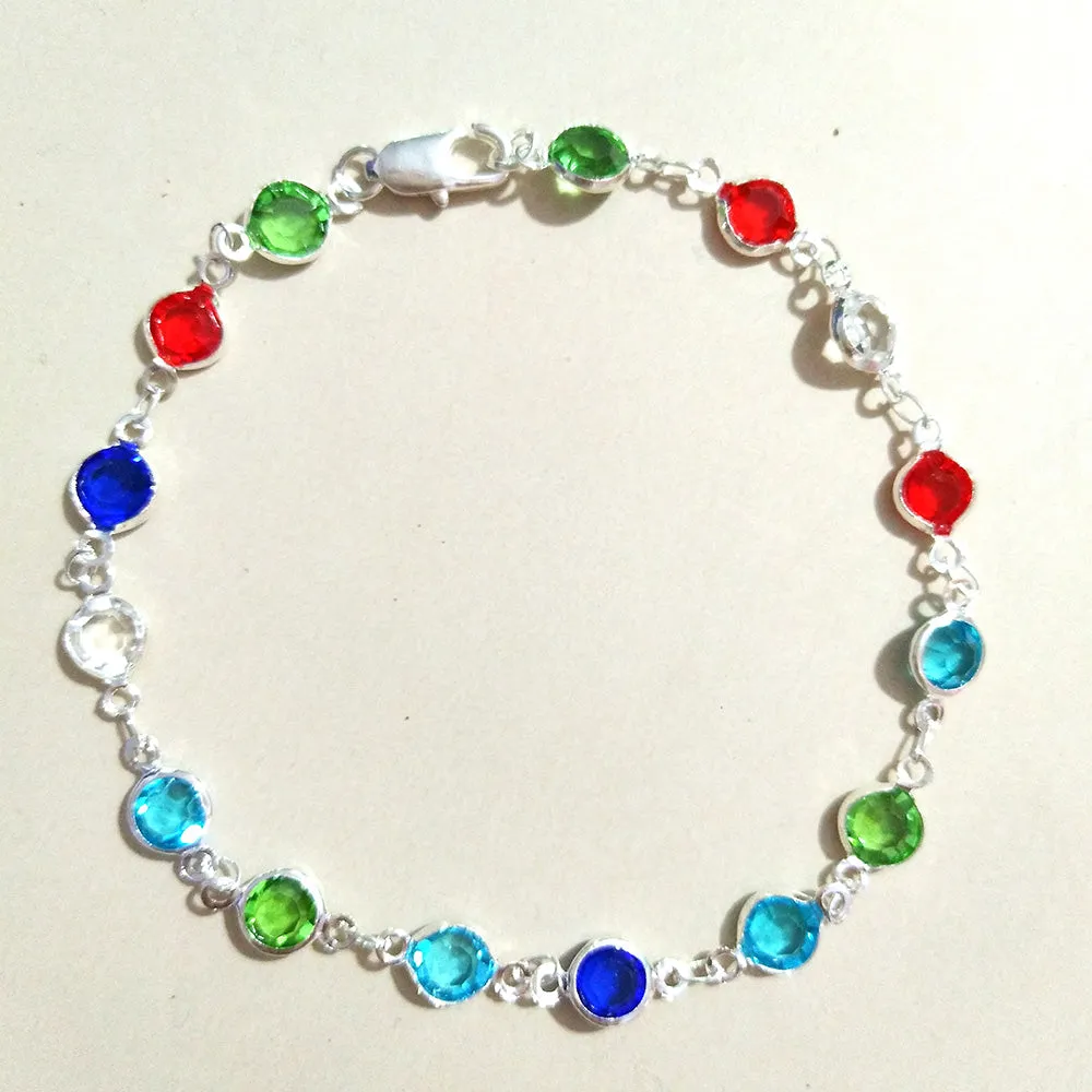 New arrival color rhinestone chain anklet