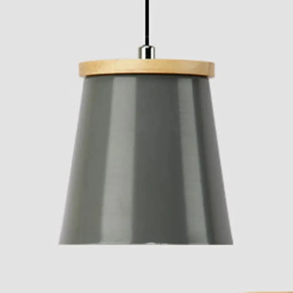 Nordic Style Metal Pendant Light for Balcony and Hallway with Tapered Shade