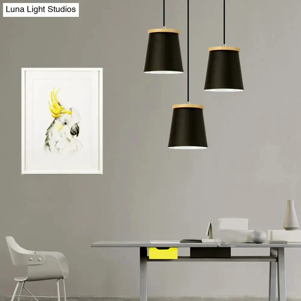 Nordic Style Metal Pendant Light for Balcony and Hallway with Tapered Shade