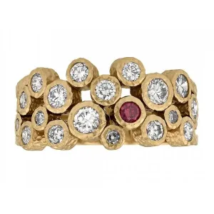 Organic Diamond Cluster Ring
