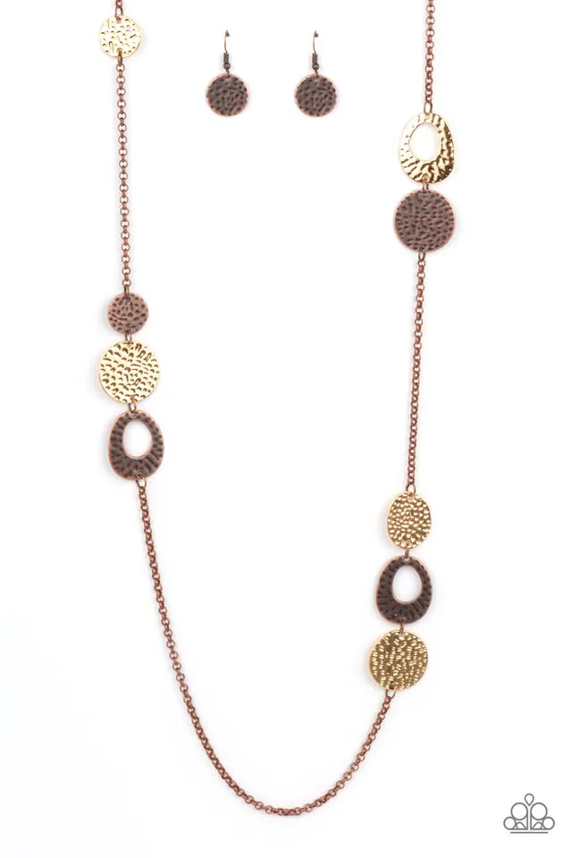 Paparazzi Necklace ~ Gallery Guru - Copper